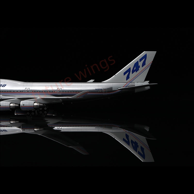 1:200 SQ Wings Boeing House Color B747-400 N401PW Diecast Aircraft Model