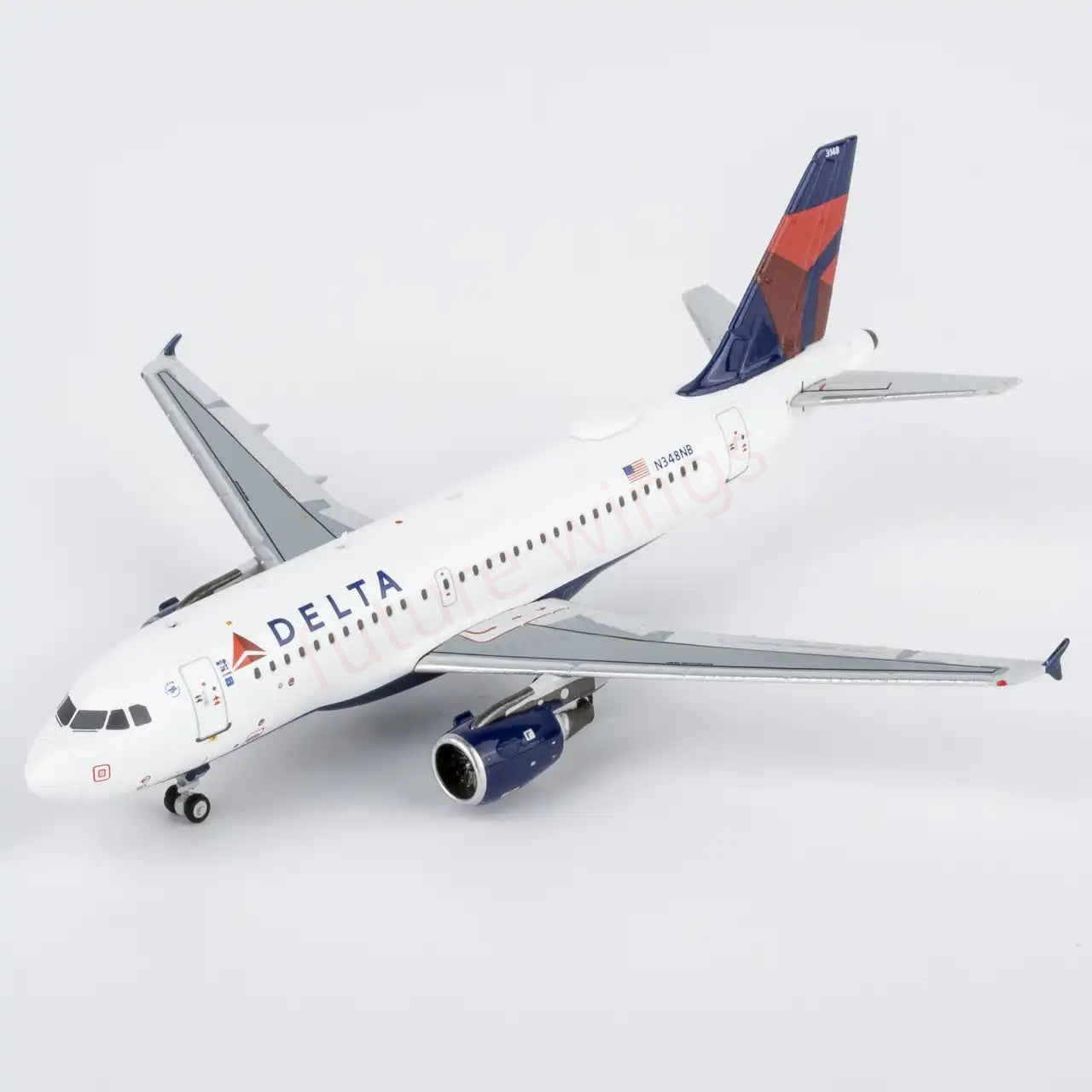 1:400 NG Models NG49039 Delta Airlines Airbus A319 N348NB Aircraft Model+Free Tractor