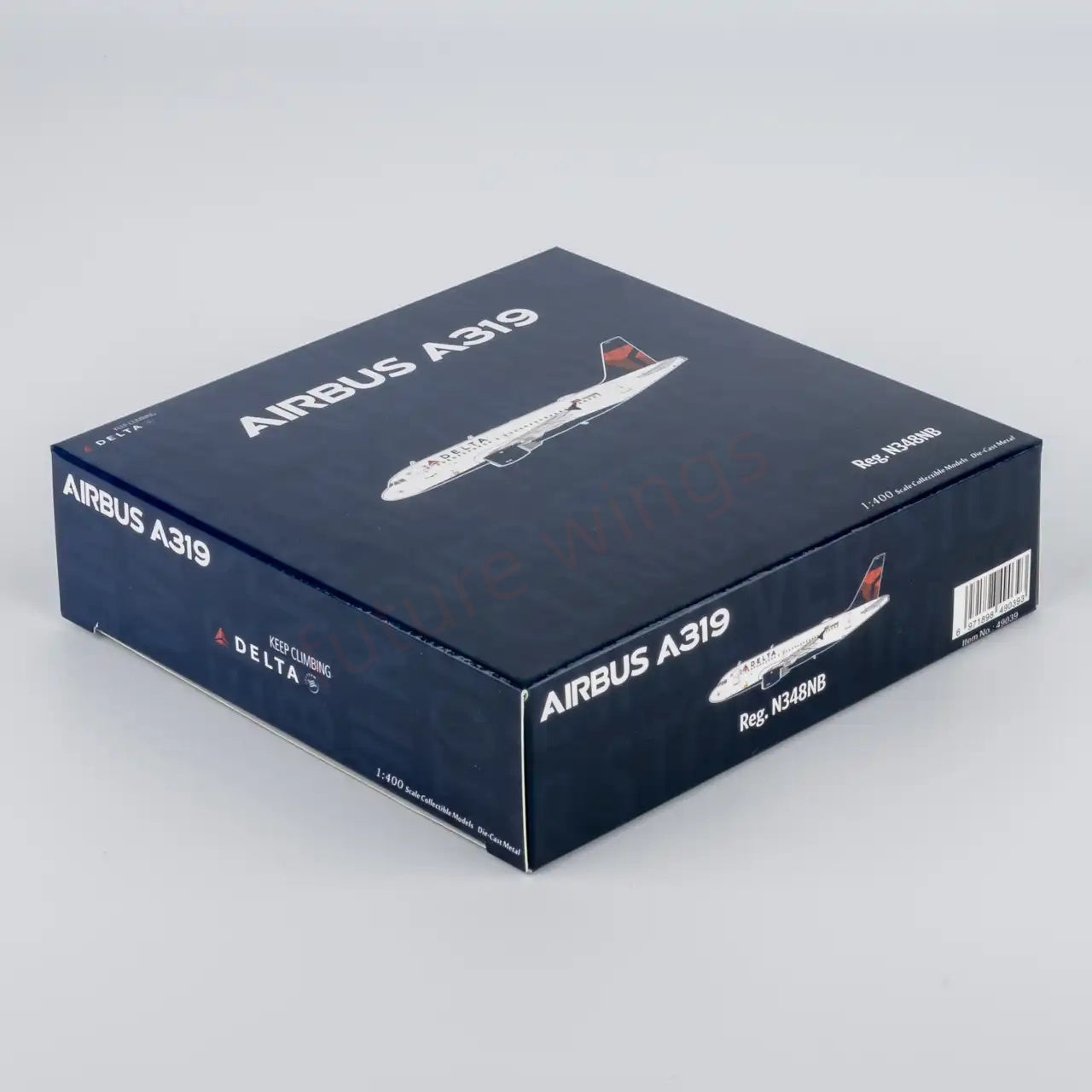 1:400 NG Models NG49039 Delta Airlines Airbus A319 N348NB Aircraft Model+Free Tractor