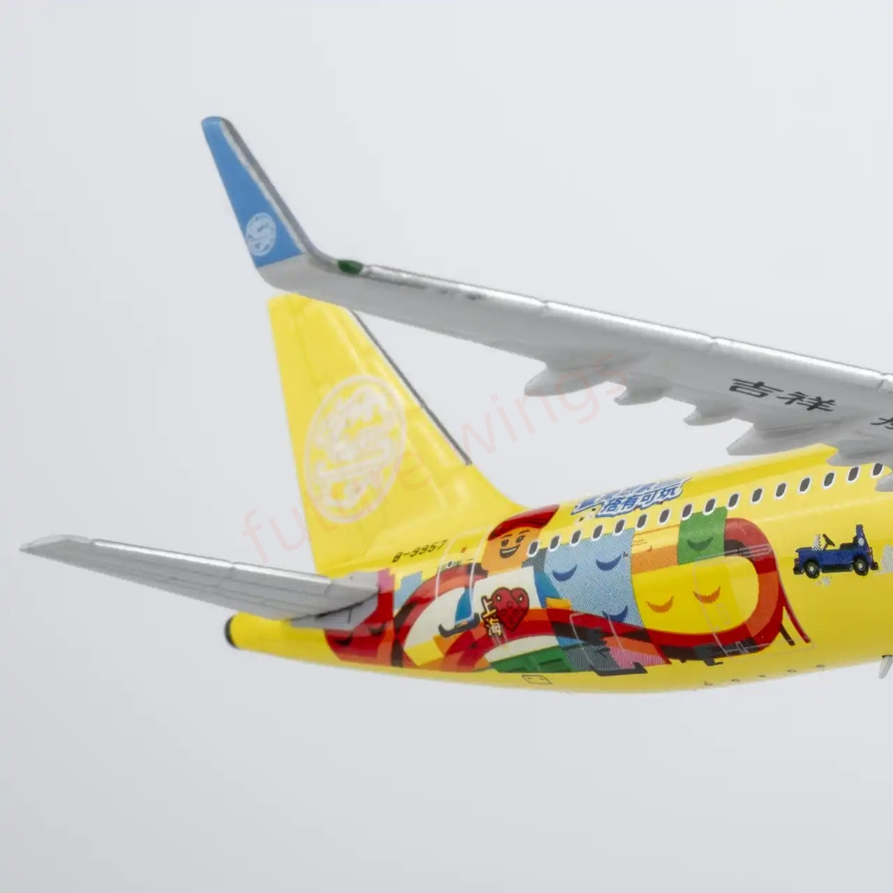 1:400 NG Models NG13141 Juneyao Airlines Airbus A321 B-9957 "LEGO" "Luxury Package"Aircraft Model+Free Tractor