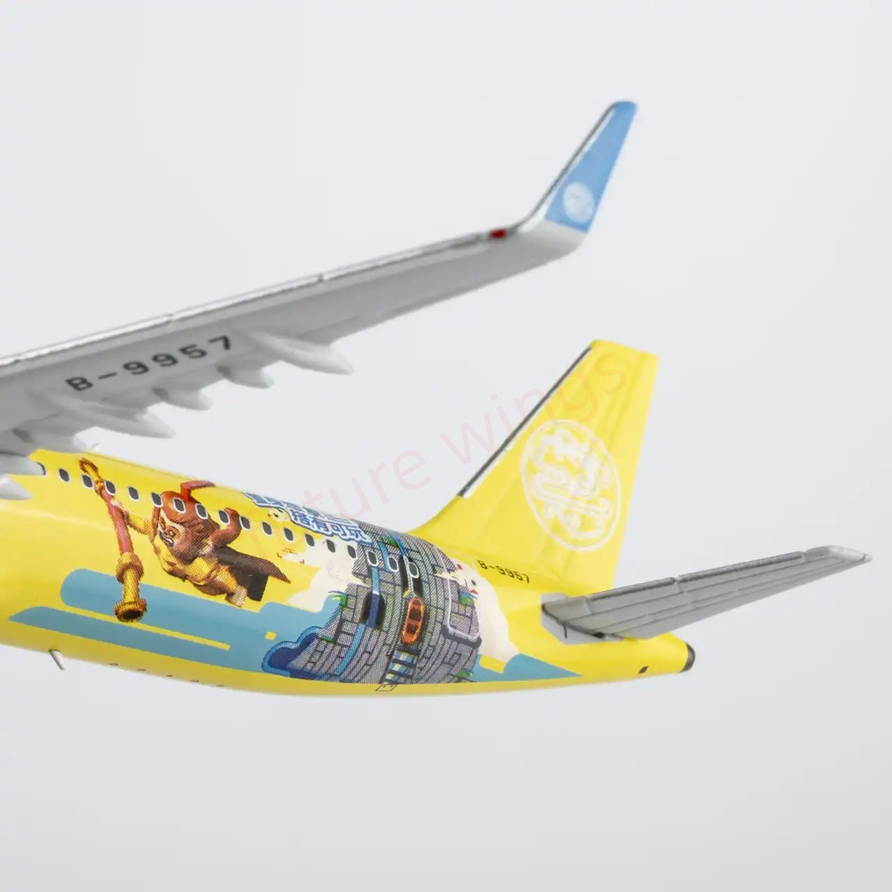 1:400 NG Models NG13141 Juneyao Airlines Airbus A321 B-9957 "LEGO" "Luxury Package"Aircraft Model+Free Tractor