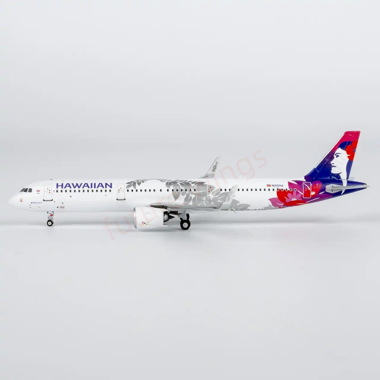 1:400 NG Models NG13133 Hawaiian Airlines A321neo N215HA Aircraft Model+Free Tractor