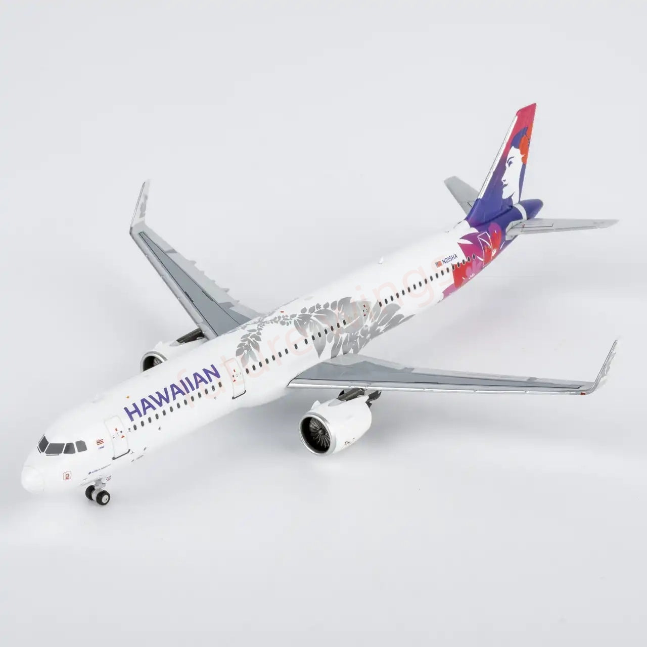 1:400 NG Models NG13133 Hawaiian Airlines A321neo N215HA Aircraft Model+Free Tractor