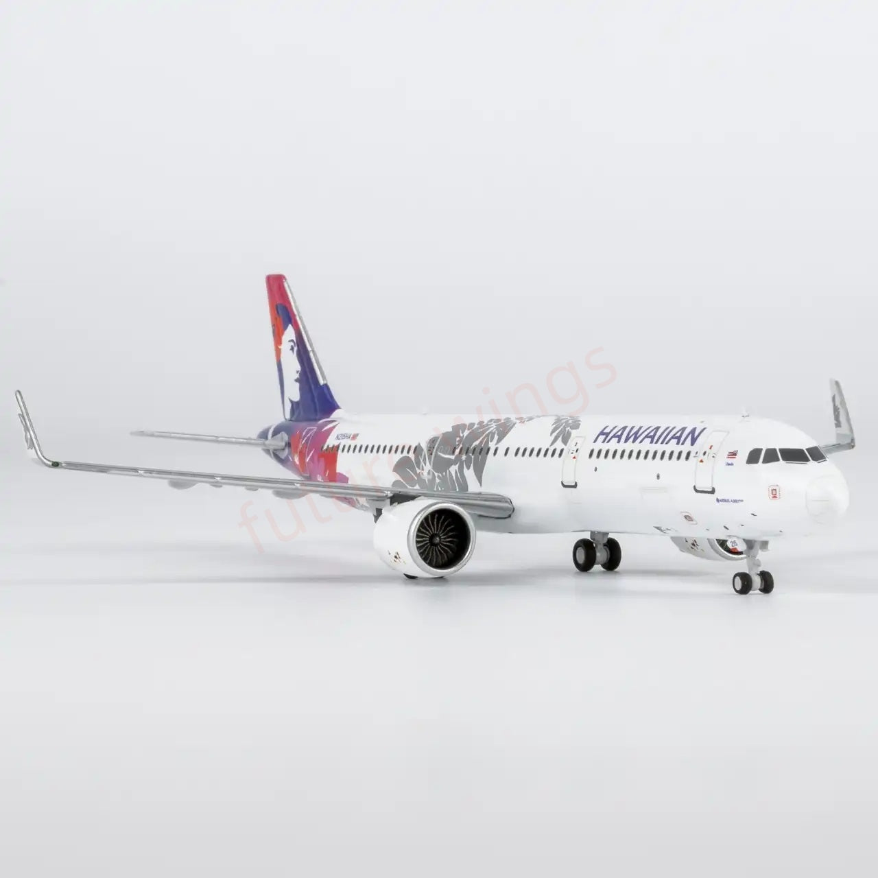 1:400 NG Models NG13133 Hawaiian Airlines A321neo N215HA Aircraft Model+Free Tractor