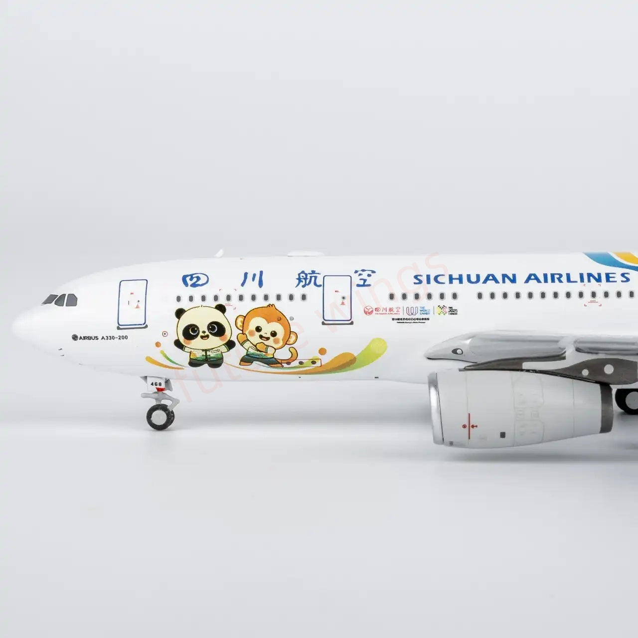 1:400 NG Models NG61100 Sichuan Airlines Airbus A330-200 B-8468 Aircraft Model+Free Tractor