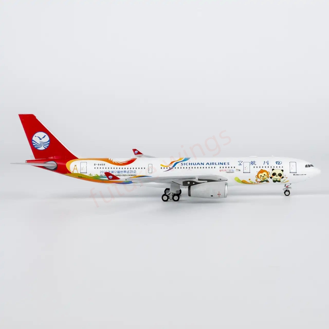 1:400 NG Models NG61100 Sichuan Airlines Airbus A330-200 B-8468 Aircraft Model+Free Tractor