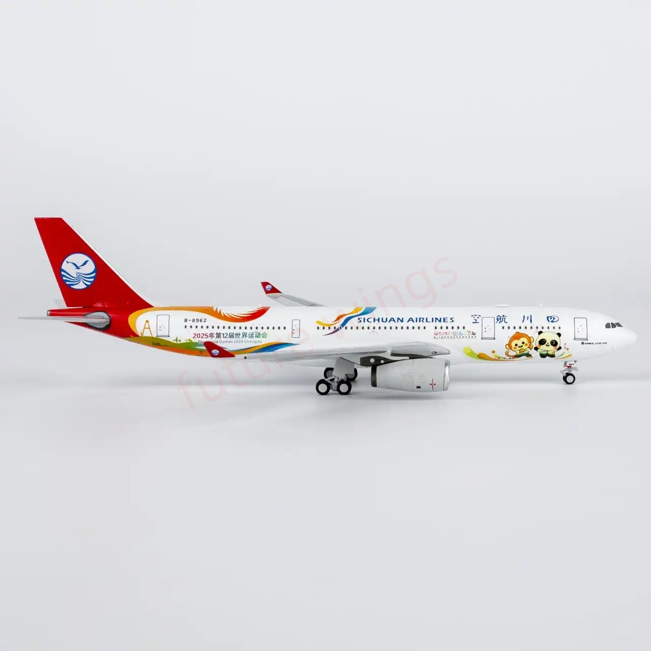 1:400 NG Models NG61101 Sichuan Airlines Airbus A330-200 B-8962 Aircraft Model+Free Tractor