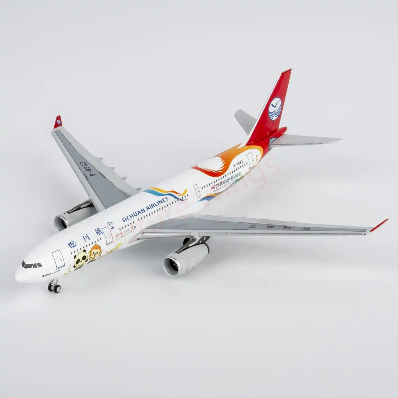 1:400 NG Models NG61101 Sichuan Airlines Airbus A330-200 B-8962 Aircraft Model+Free Tractor