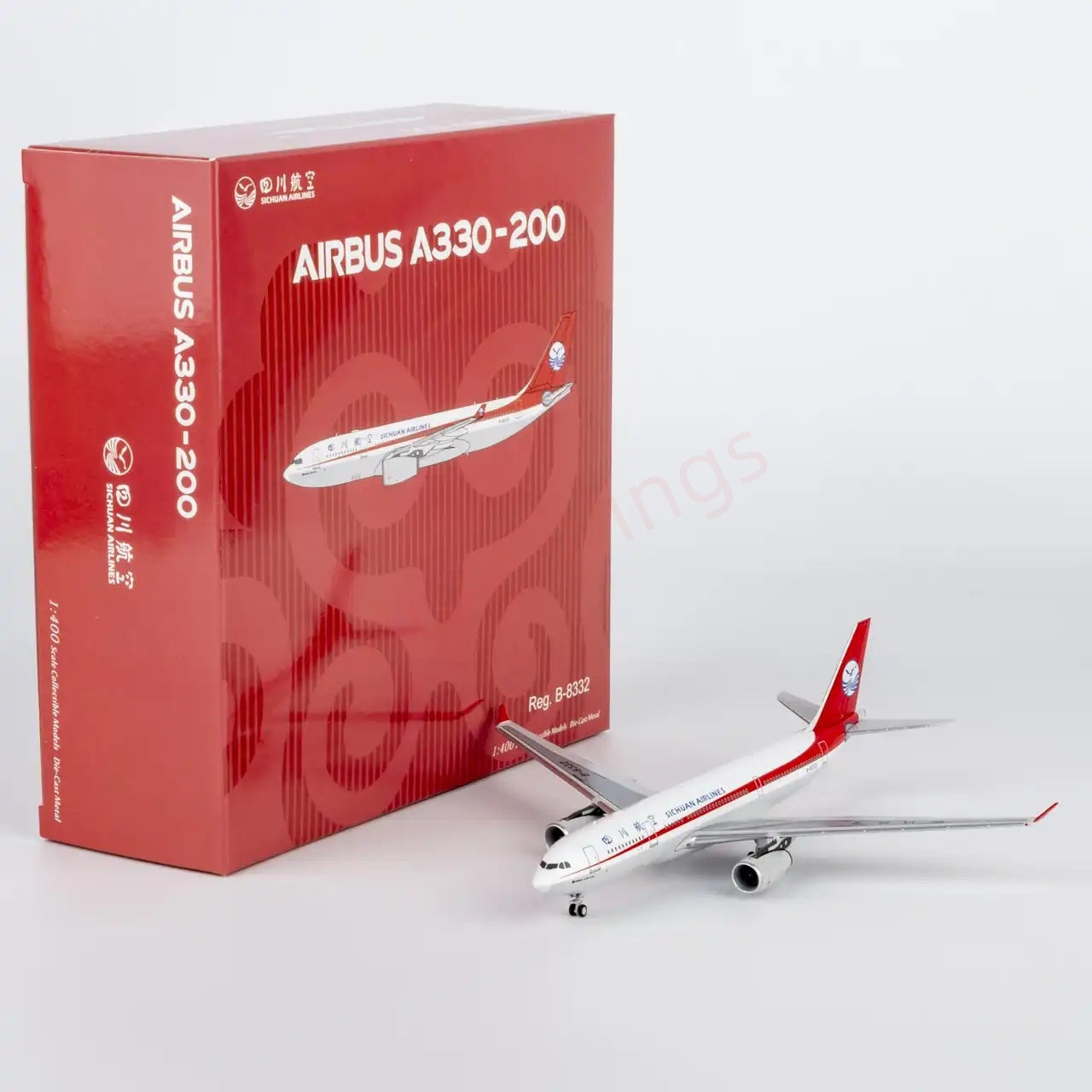 1:400 NG Models NG61104 Sichuan Airlines Airbus A330-200 B-8332 Aircraft Model+Free Tractor
