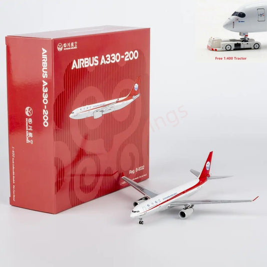 1:400 NG Models NG61104 Sichuan Airlines Airbus A330-200 B-8332 Aircraft Model+Free Tractor
