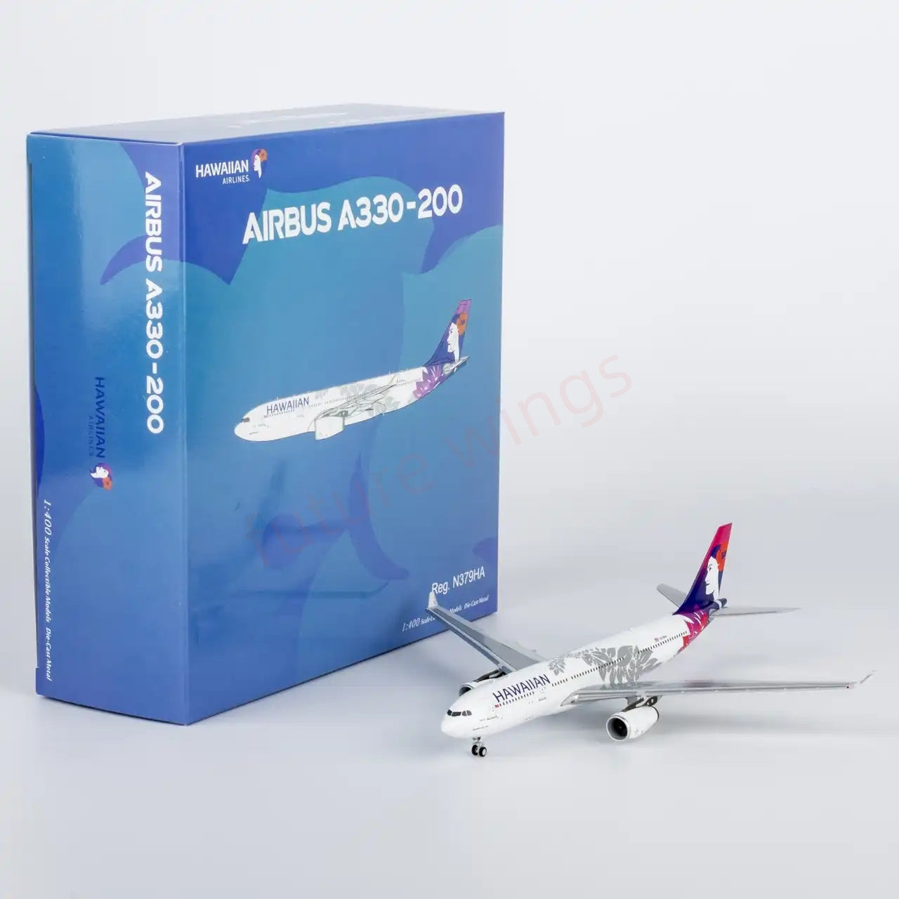 1:400 NG Models NG61106 Hawaiian Airlines Airbus A330-200 N379HA Aircraft Model+Free Tractor