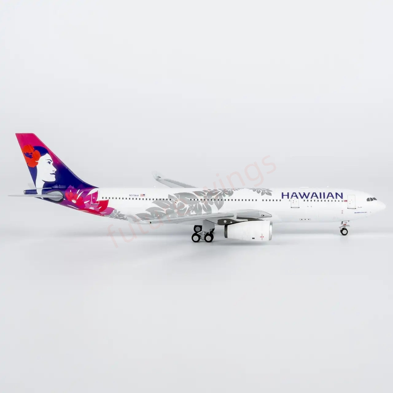 1:400 NG Models NG61106 Hawaiian Airlines Airbus A330-200 N379HA Aircraft Model+Free Tractor
