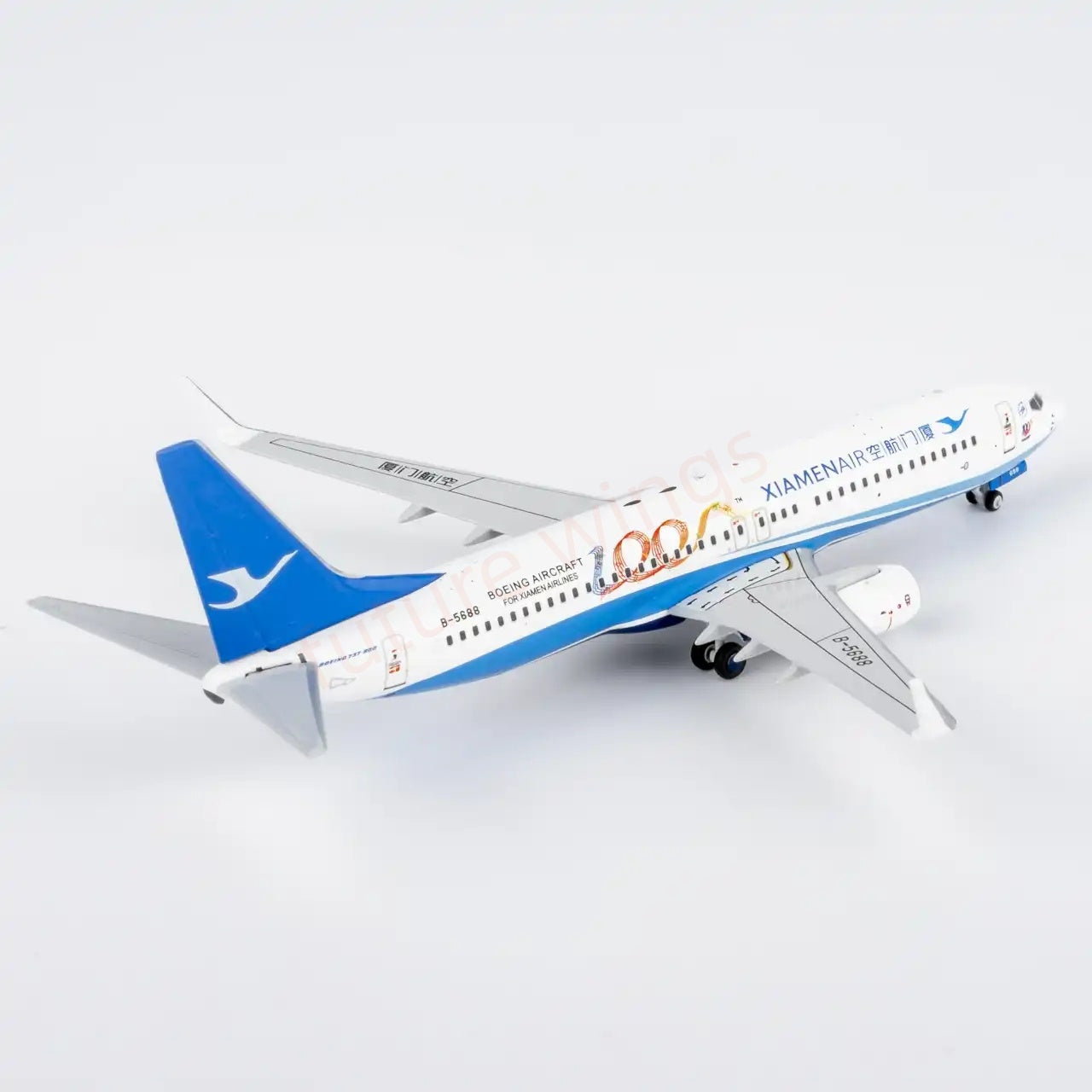 1:400 NG Models NG64147 XiamenAir B737-800 B-5688 “100th” Aircraft Model+Free Tractor