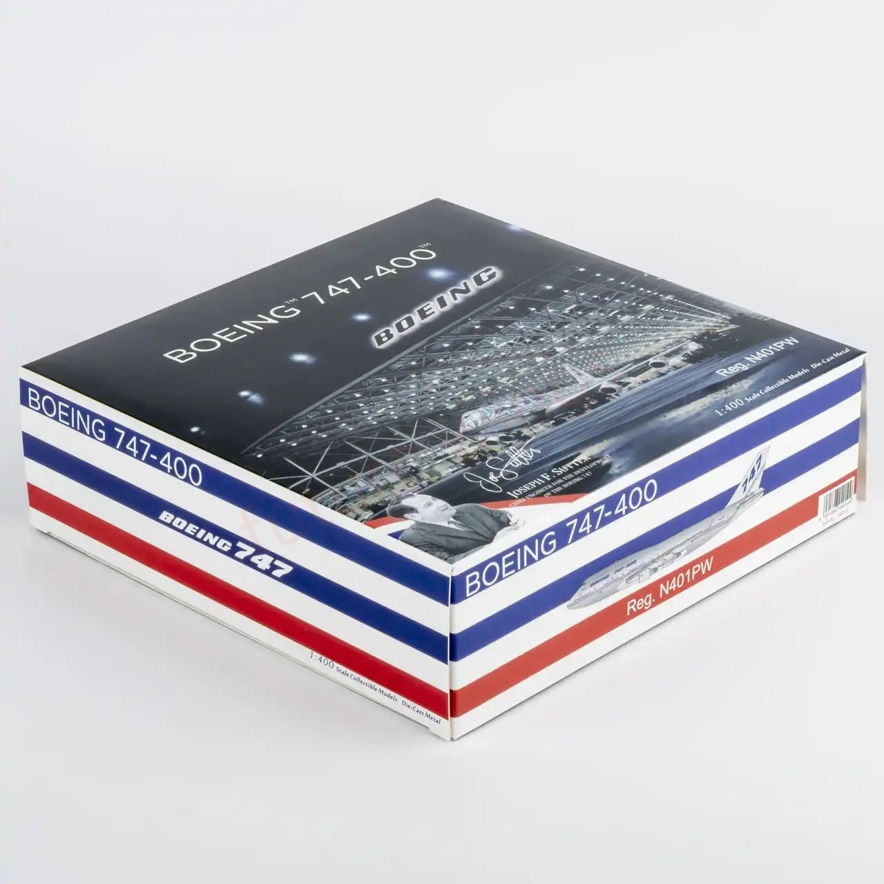 1:400 NG Models NG04010 Boeing House Color B747-400 N401PW Aircraft Model+Free Tractor