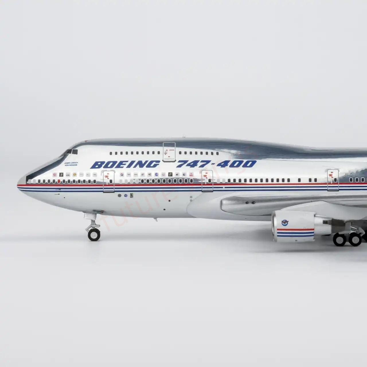 1:400 NG Models NG04010 Boeing House Color B747-400 N401PW Aircraft Model+Free Tractor