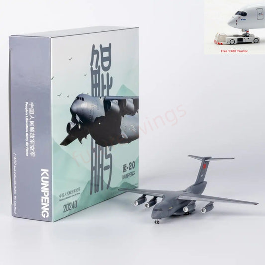 1:400 NG Models NG22021 PLAAF Y-20A 20240 Transport Plane Aircraft Model+Free Tractor