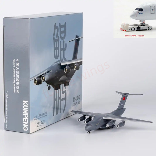 1:400 NG Models NG22022 PLAAF Y-20A 20241 Transport Plane Aircraft Model+Free Tractor