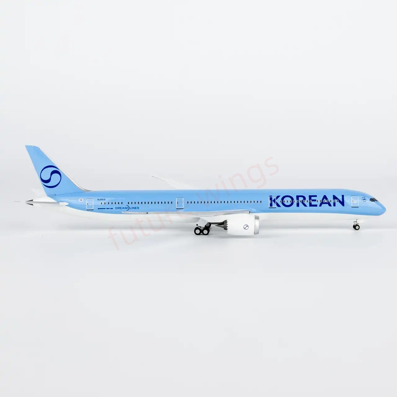 1:400 NG Lite KAL096 Korean Air B787-10 Dreamliner HL8515 Aircraft Model+Free Tractor