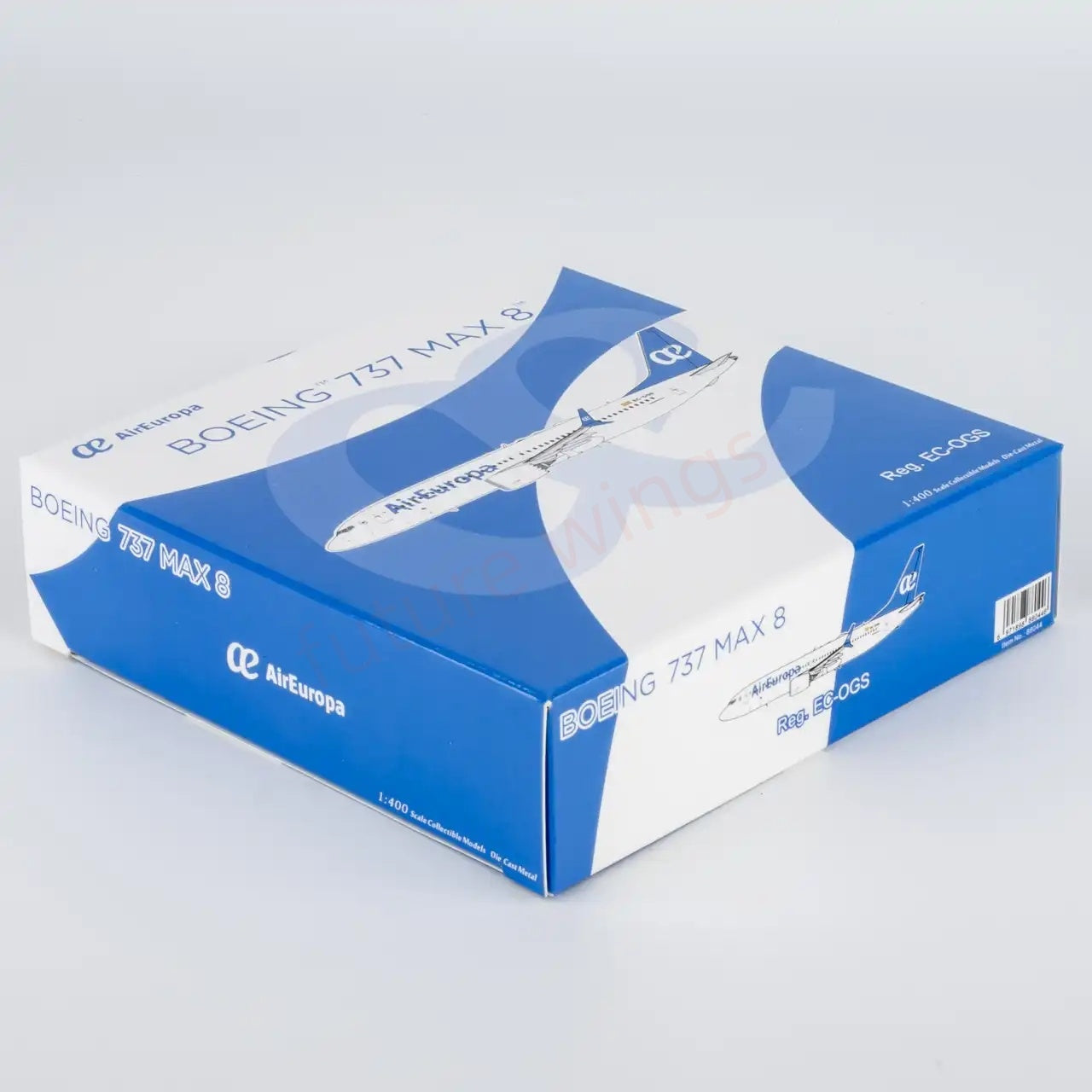 1:400 NG Models NG88044 Air Europa B737 MAX8 ES-OGS Aircraft Model+Free Tractor