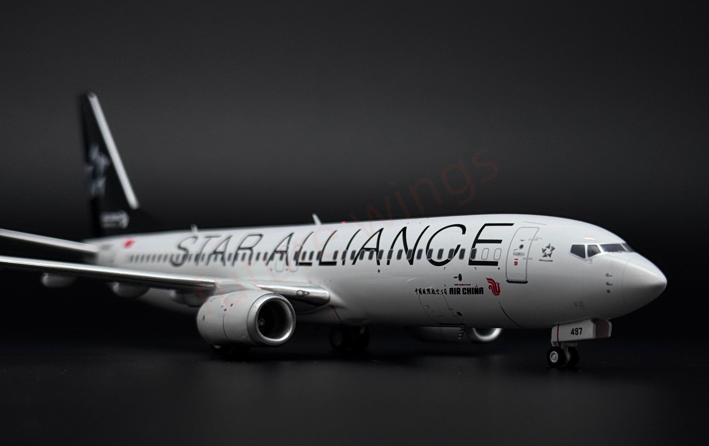 1:200 KJ Model(InFlight200*) Air China B737-800 B-5497 "STAR ALLIANCE"Diecast Aircraft Model