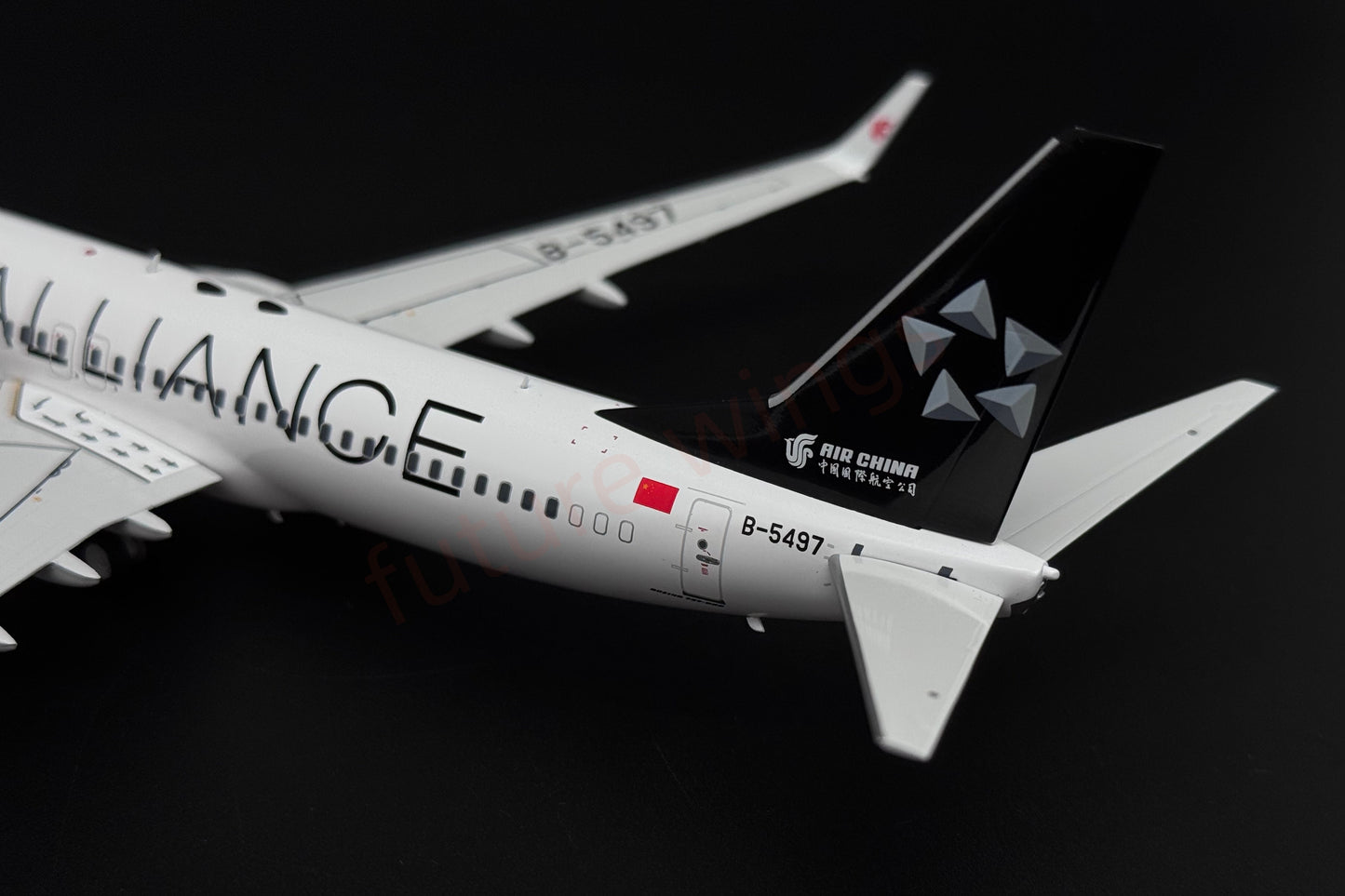 1:200 KJ Model(InFlight200*) Air China B737-800 B-5497 "STAR ALLIANCE"Diecast Aircraft Model