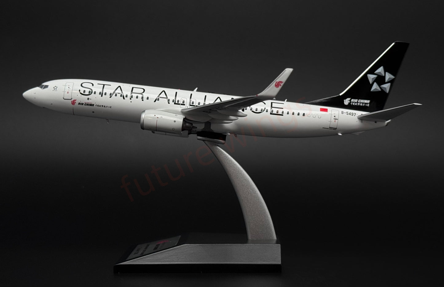1:200 KJ Model(InFlight200*) Air China B737-800 B-5497 "STAR ALLIANCE"Diecast Aircraft Model