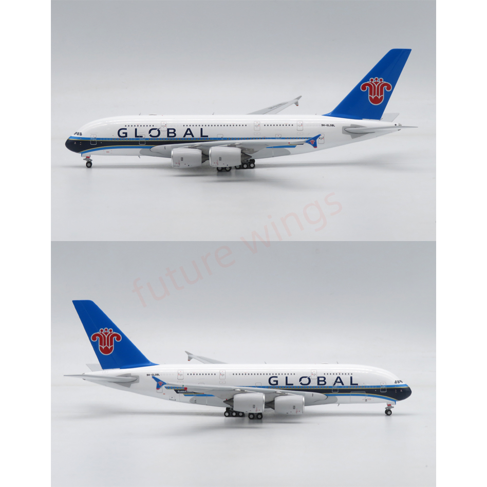 1:400 Apollo China SouthernxGlobal A380 9H-GLOBL Aircraft Model+Free Tractor