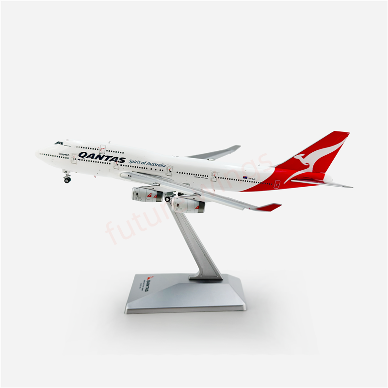 1:400 HX Models Qantas Airways B747-400 VH-OJS (5 engines and 4 engines)Aircraft Model Free Tractor +Stand