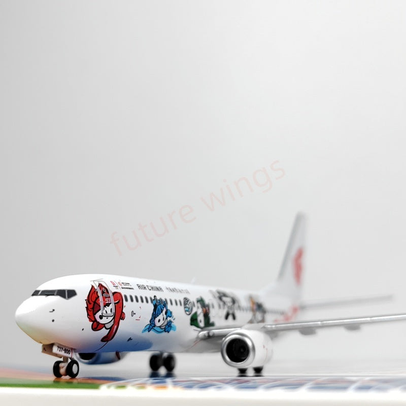 1:400 GP Models Air China 737-800 B-5176 B-5177 "FuWa 2008"Aircraft Model+Free Tractor