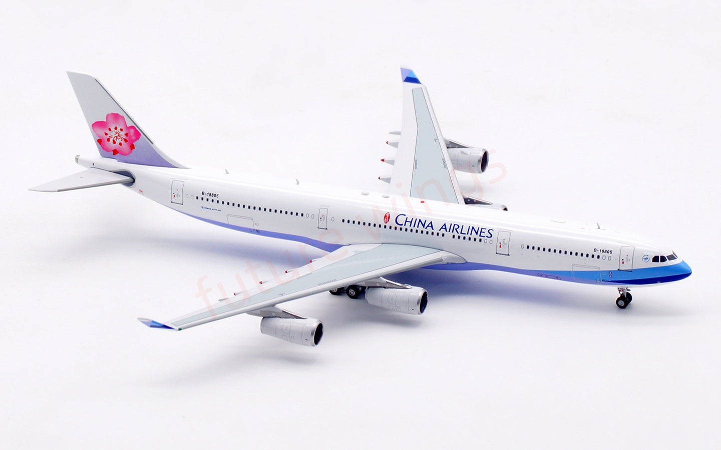 1:400 Aviation400 China Airlines A340-300 B-18805 Aircraft Model Free Tractor+Stand