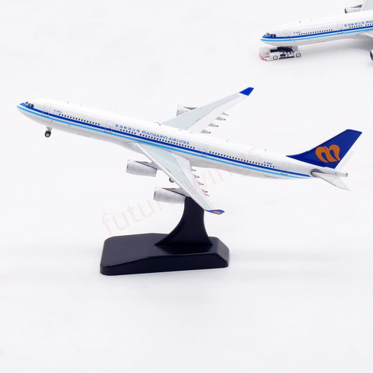 1:400 Aviation400 Mandarin Airlines A340-300 B-18851 Aircraft Model Free Tractor+Stand