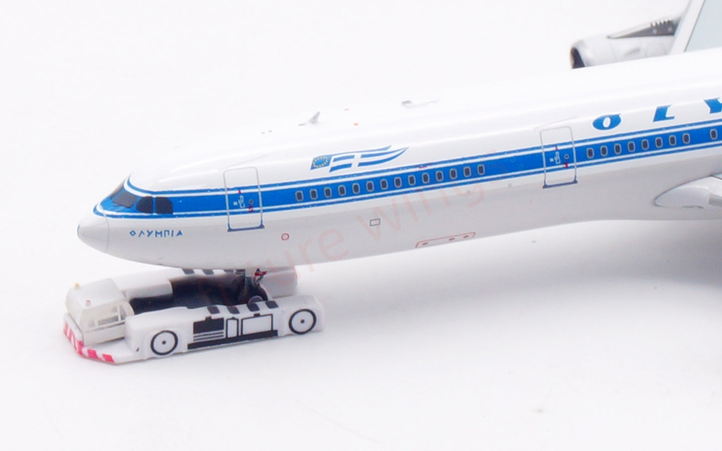 1:400 Aviation400 Olympic Airways A340-300 SX-DFA Aircraft Model Free Tractor+Stand