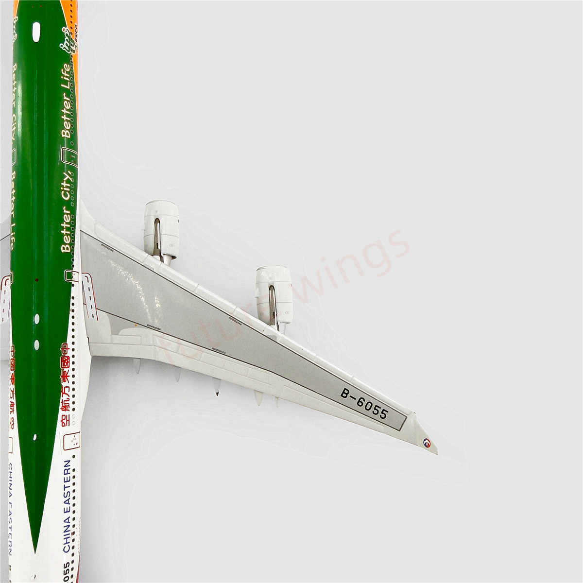 1:400 YY Wings China Eastern Airlines A340-600 B-6055 Aircraft Model+Free Tractor
