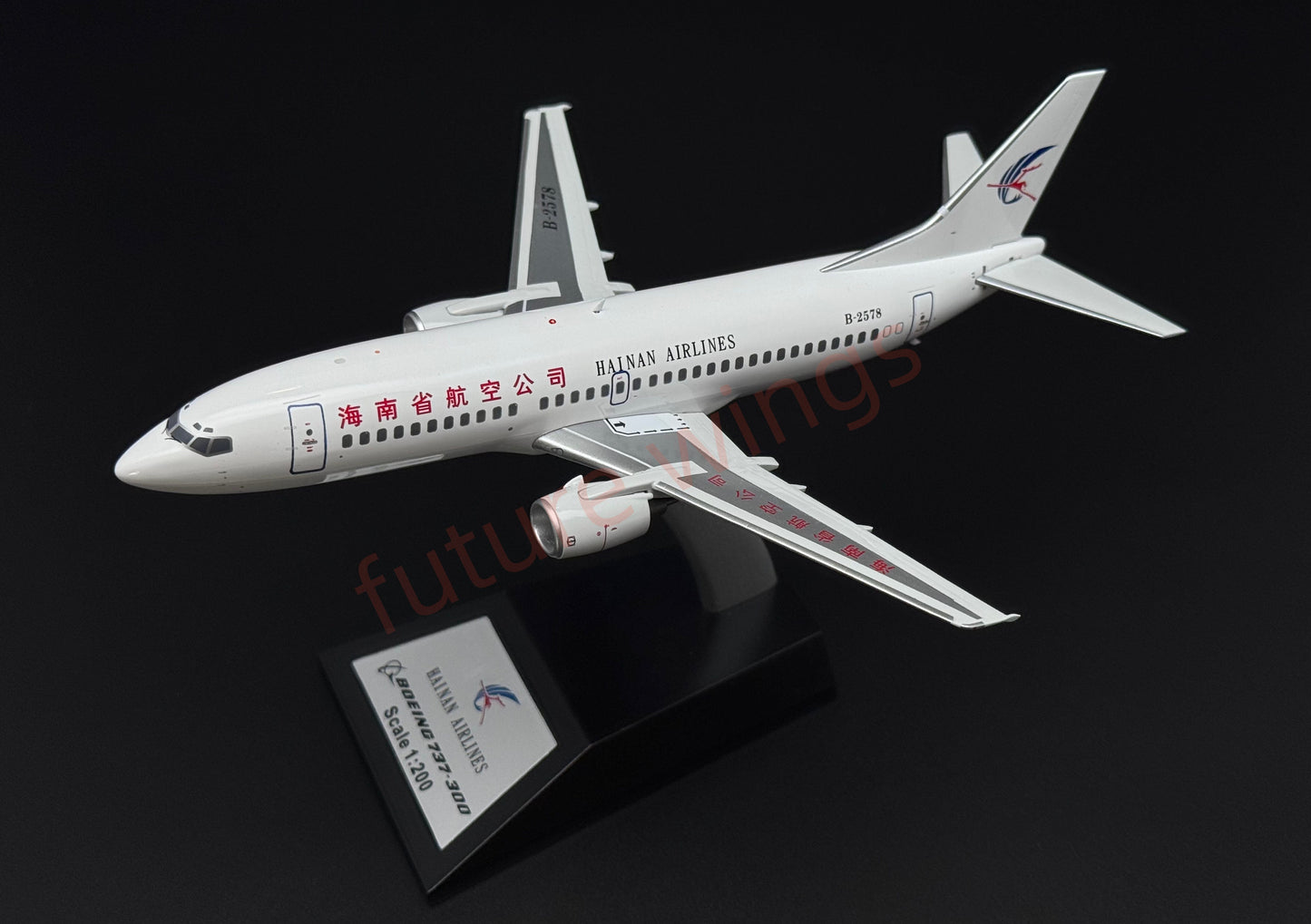 1:200 KJ Model(InFlight200) Hainan Airlines B737-300 B-2578 Diecast Aircraft Model