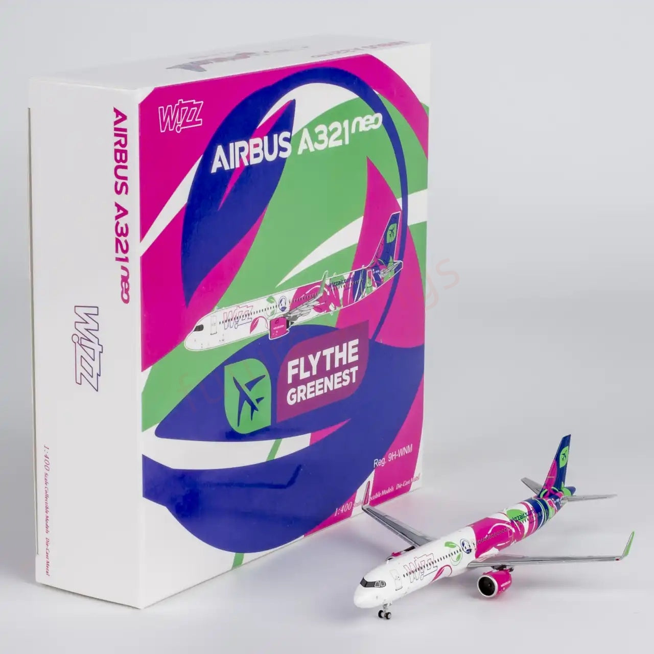 1:400 NG Models NG13138 Wizz Air A321neo 9H-WNM Aircraft Model+Free Tractor