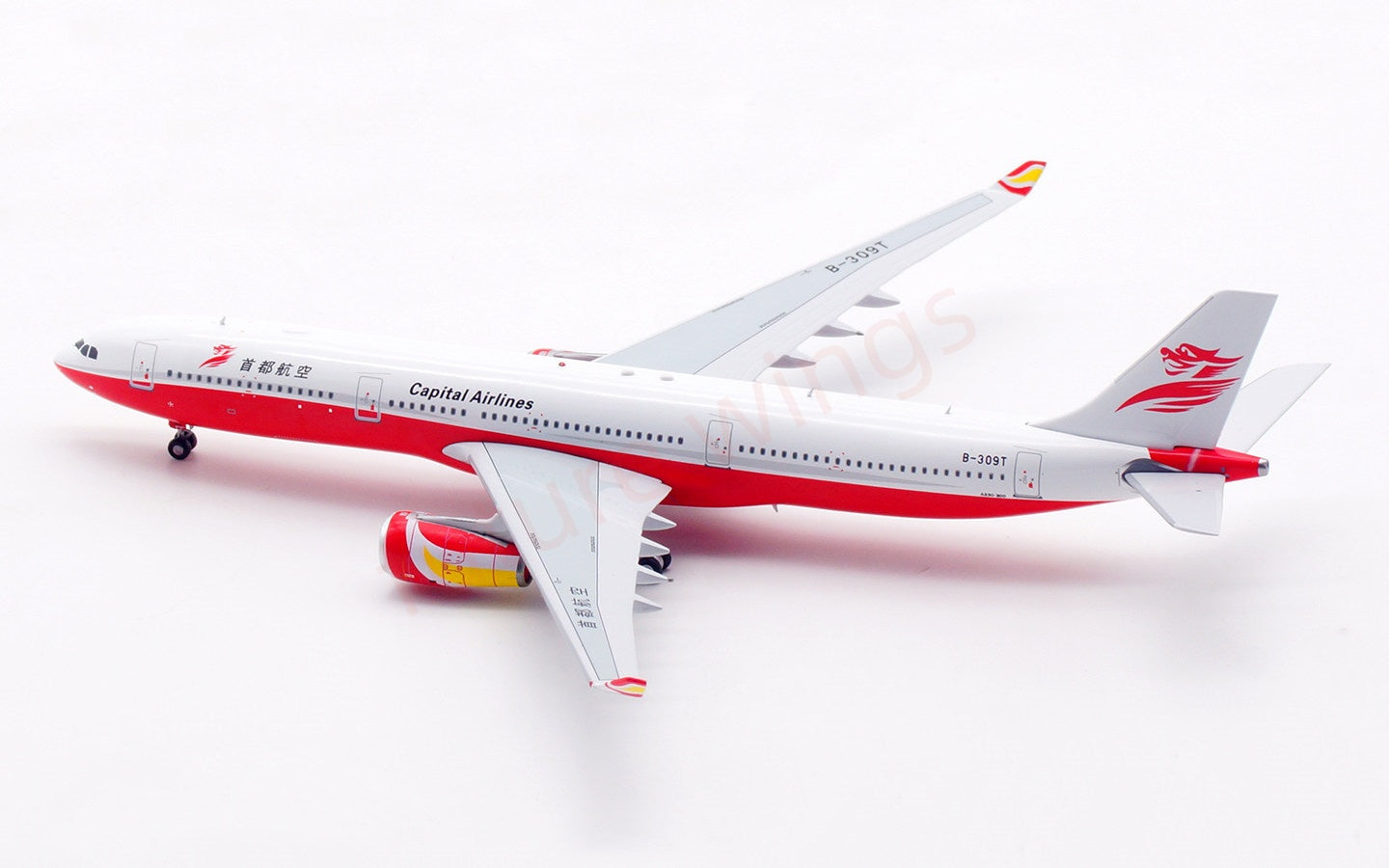 1:400 Aviation400 Capital Airlines A330-300 B-309T Aircraft Model Free Tractor+Stand