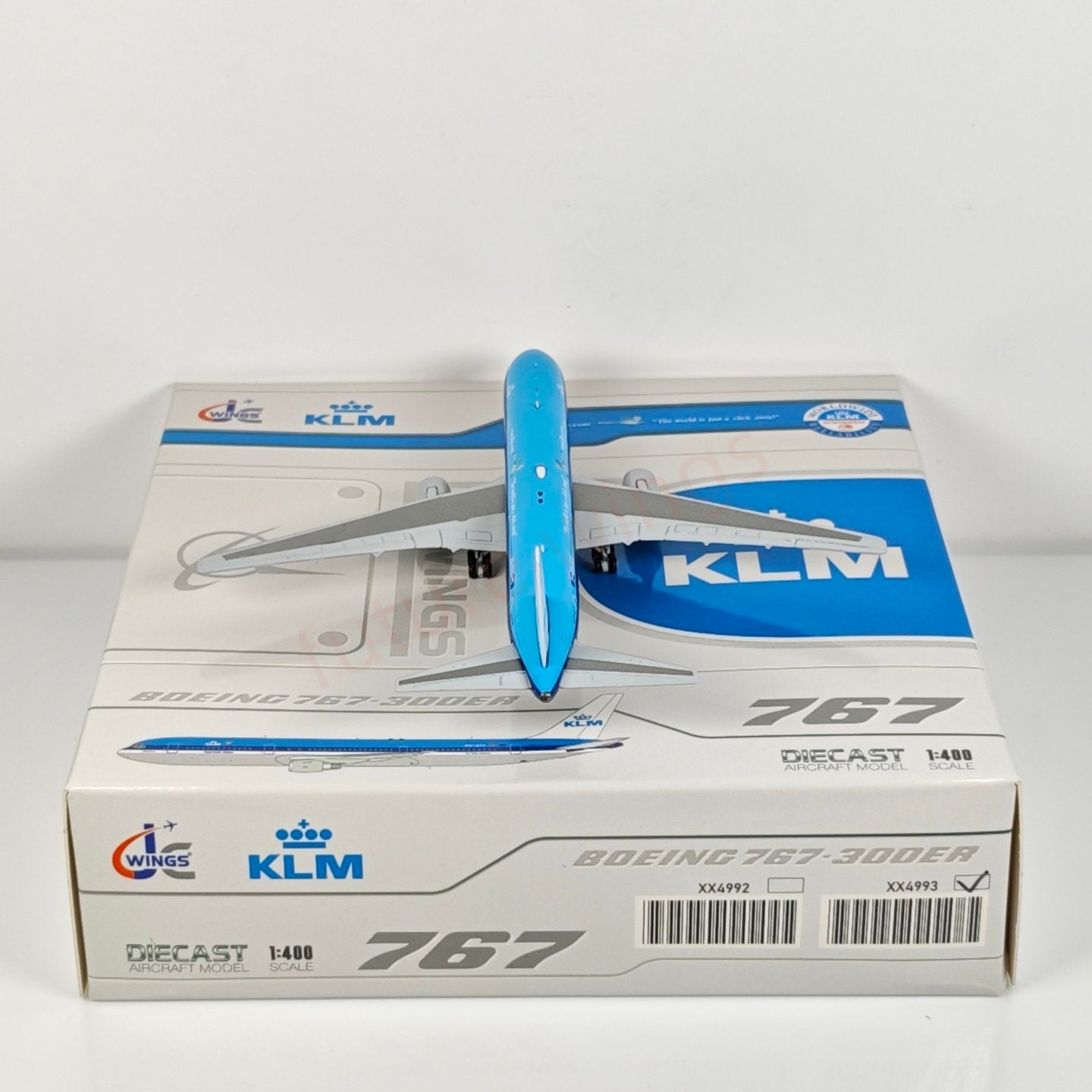 1:400 JC Wings XX4993 KLM B767-300ER BH-BZF Aircraft Model+Free Tractor
