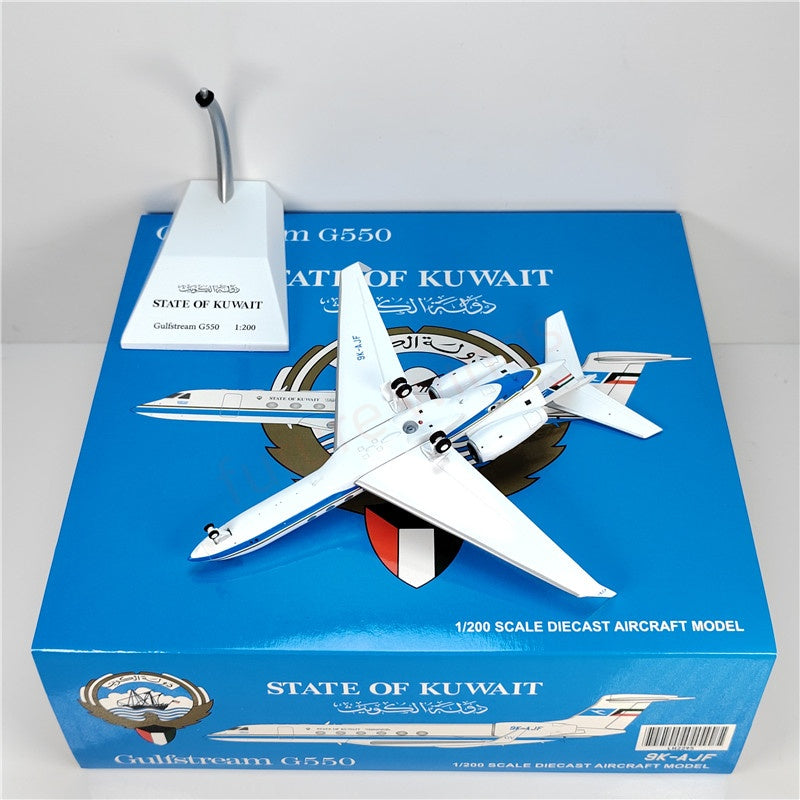 1:200 JC Wings LH2295 STATE OF KUWAIT Gulfstream G-V 9K-AJF Diecast Aircraft Model
