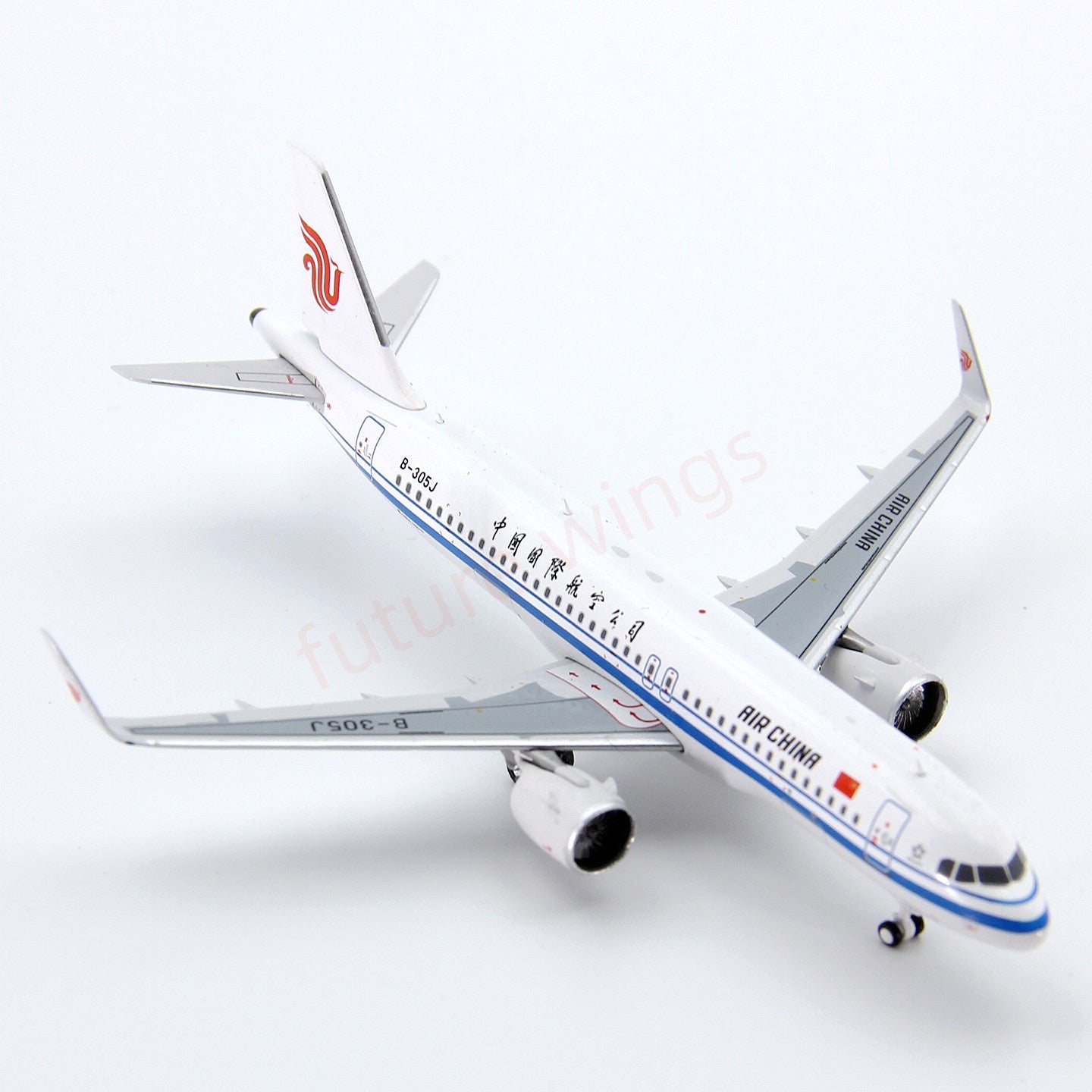 1:400 Geministar Air China A320neo B-305J (The 400th Aircraft in Airbus TianJing Factory) Aircraft Model+Free Tractor