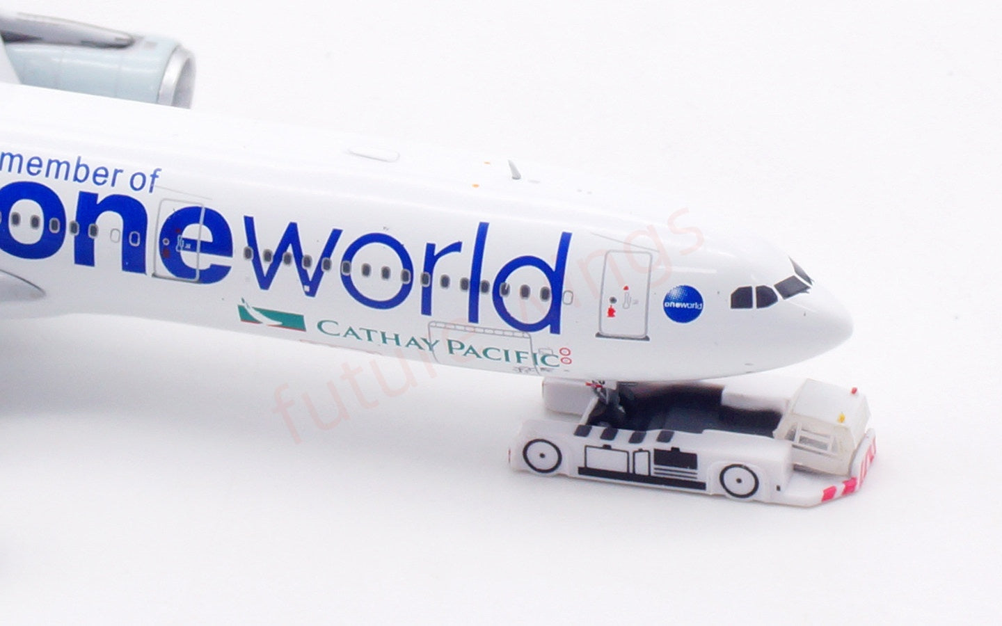 1:400 Aviation400 Cathay Pacific A330-300 B-HLU "One World" Aircraft Model Free Tractor+Stand
