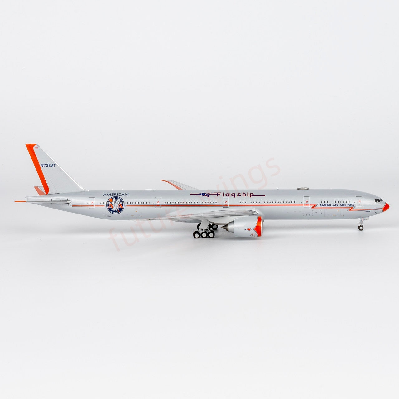 1:400 NG Models NG73094 American Airlines B777-300ER N735AT "Luxury Package" Aircraft Model+Free Tractor