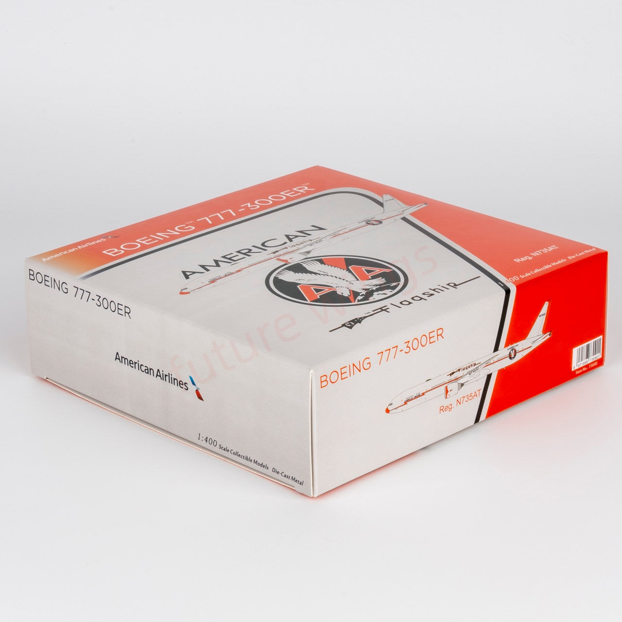 1:400 NG Models NG73090 American Airlines B777-300ER N735AT Aircraft Model+Free Tractor