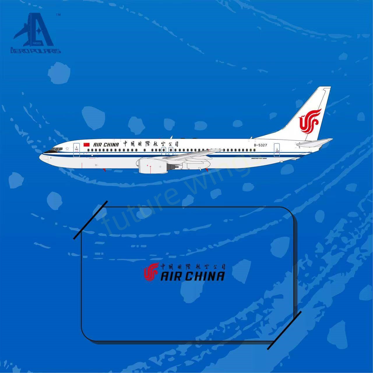 1:400 AeroPolaris Air China B737-800 B-5327 Aircraft Model+Free Tractor