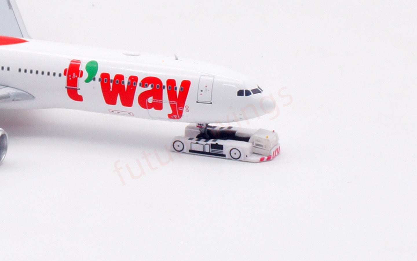1:400 Aviation400 t’way A330-300 HL8560 Aircraft Model Free Tractor+Stand