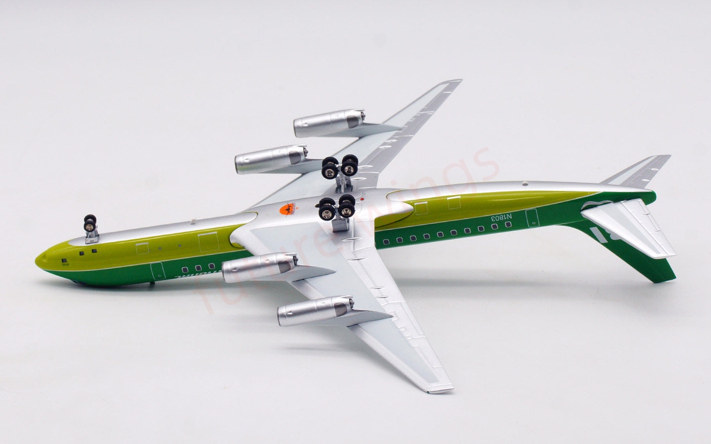 1:200 InFlight200 Braniff International DC-8-62 N1803 Diecast Aircraft Model