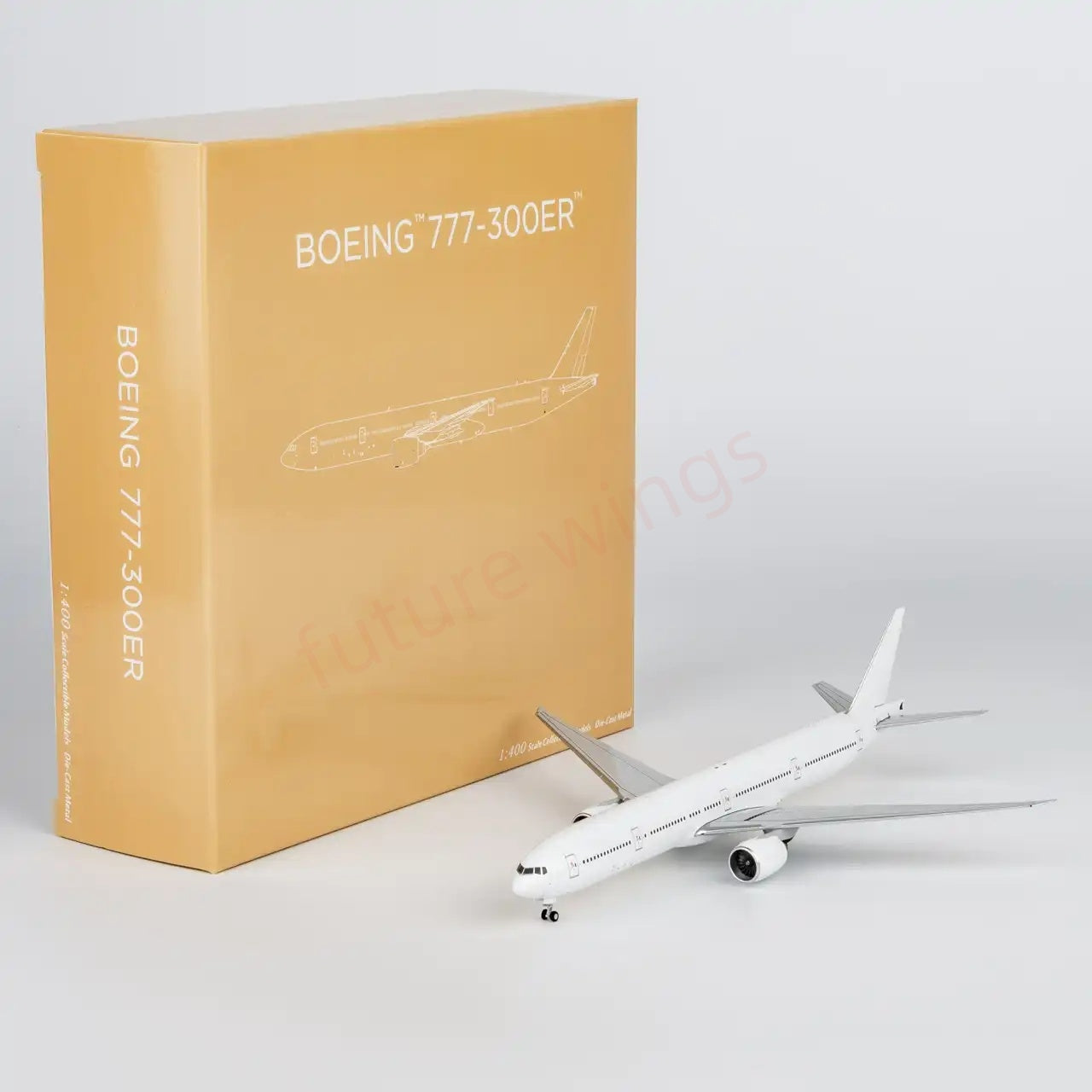 1:400 NG Models NG73087 B777-300ER Blank Aircraft Model +Free Tractor