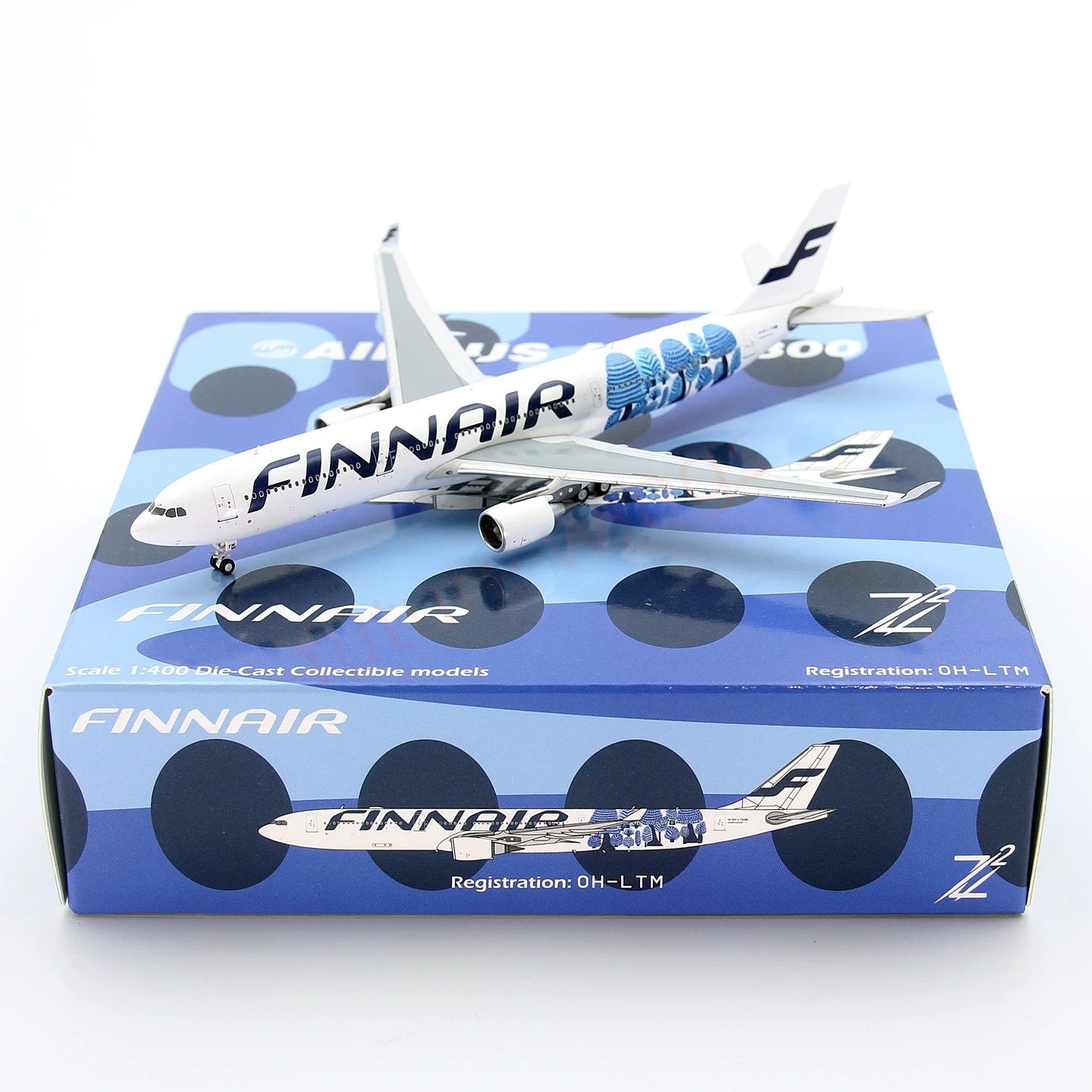 1:400 Z² Model Finnair A330-300 OH-LTM Aircraft Model+Free Tractor