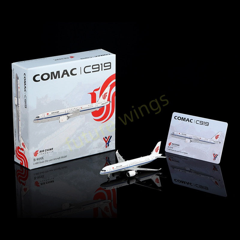 1:400 YY Wings Air China C919 B-919X Aircraft Model+Free Tractor