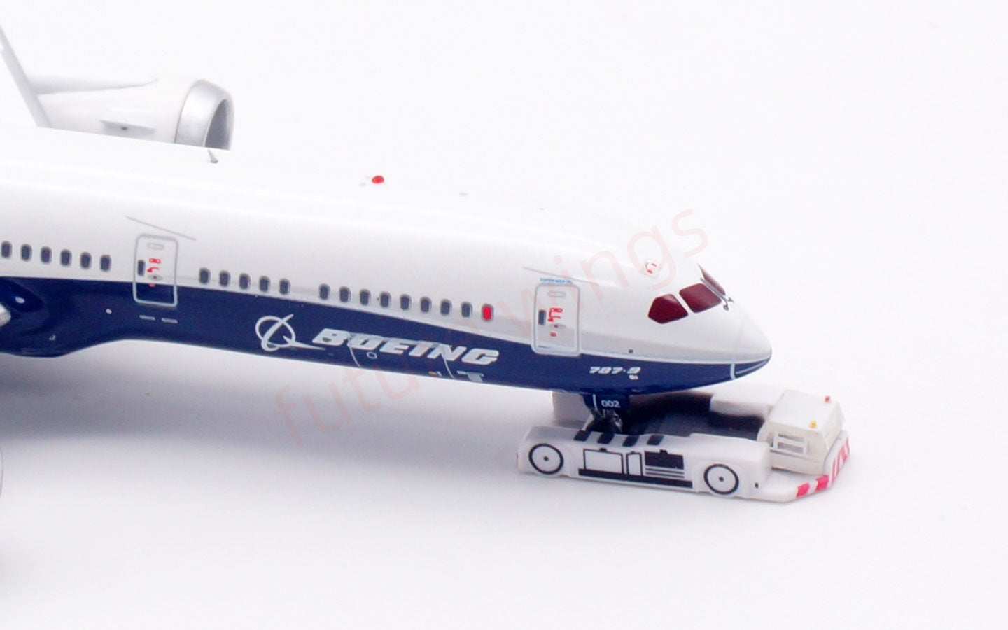 1:400 Aviation400 Boeing House Color B787-9 N789FT Aircraft Model Free Tractor+Stand