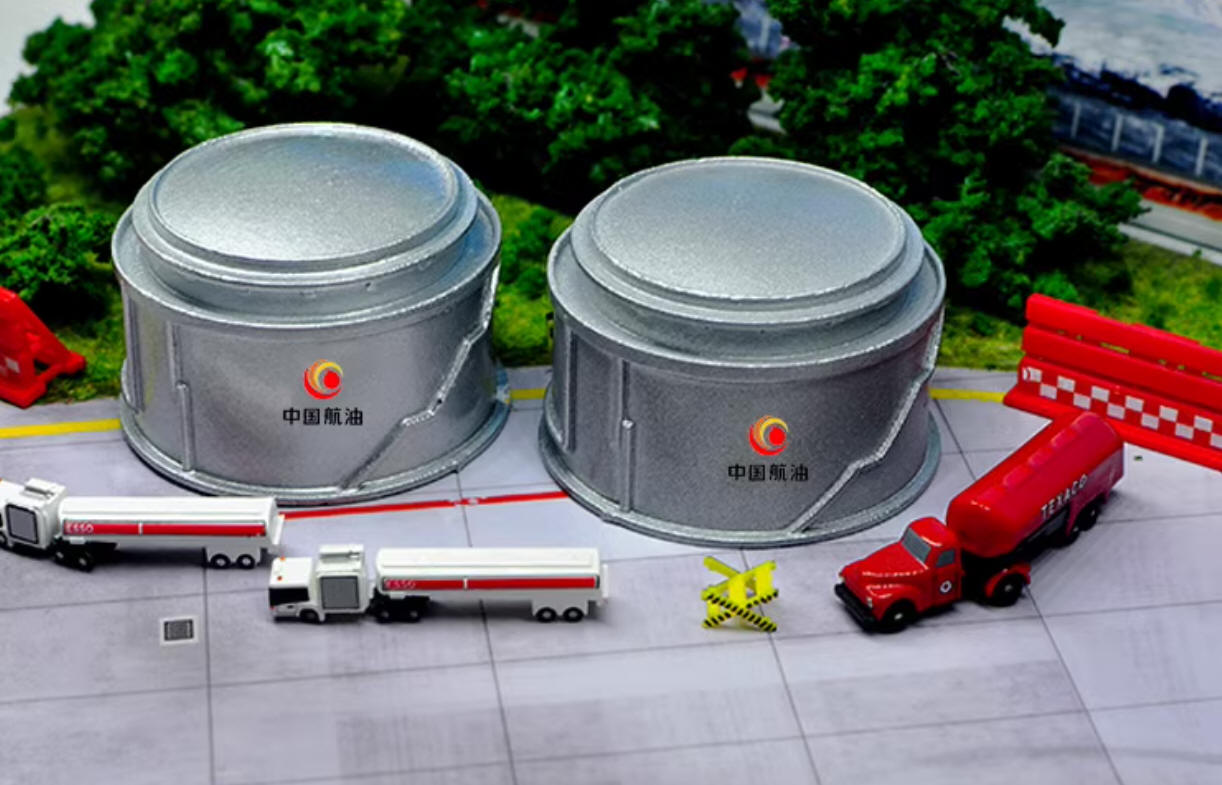 1:400 Airline Manufacture Airport Oil Tank Model 2in1 Set